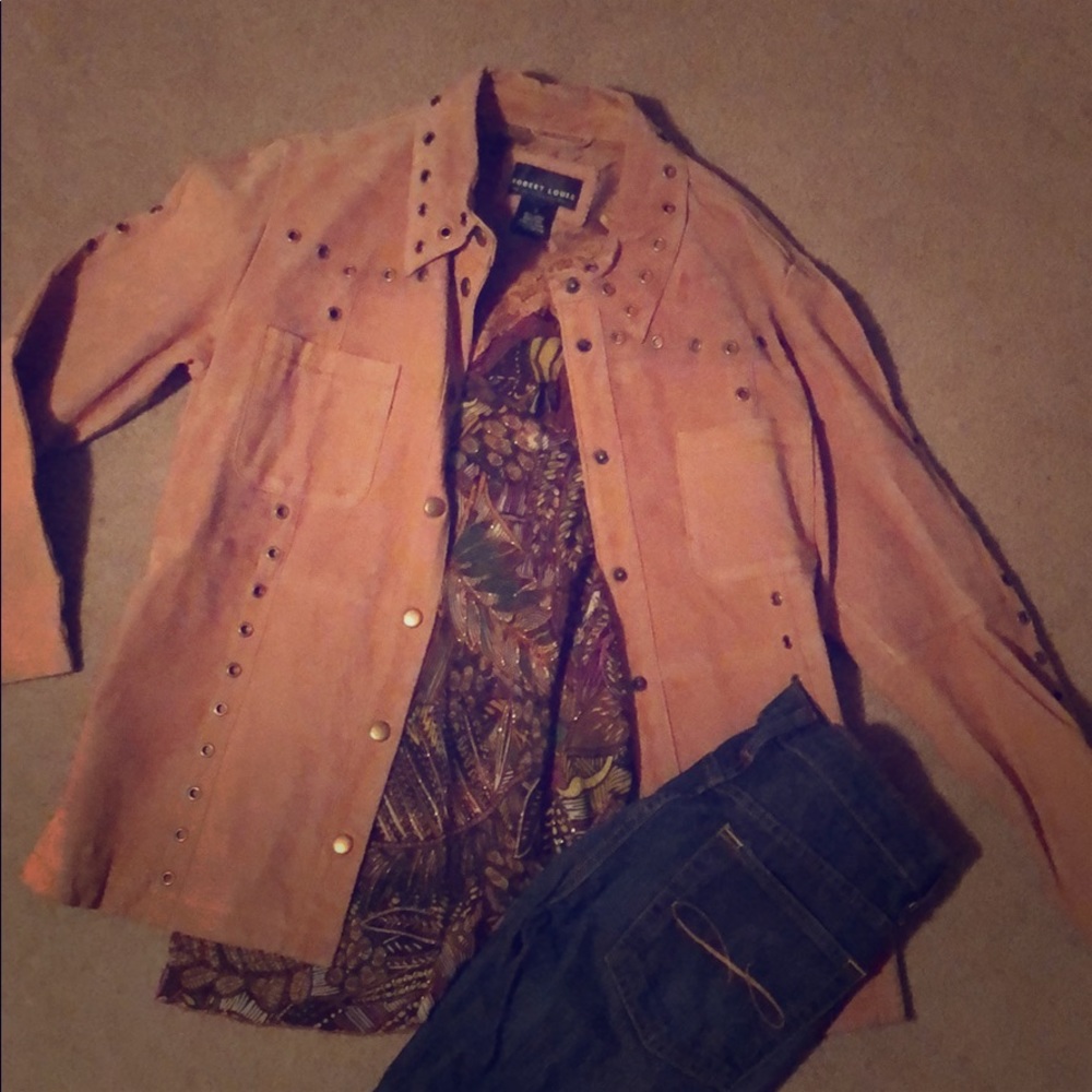 Suede shirt/jacket